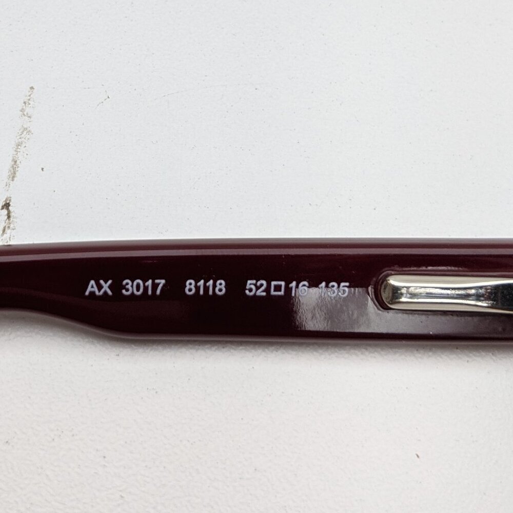 🕶️ Armani Exchange AX3017 8118 Butterfly Eyeglasses 52/16-135 / JLE140🕶️​ - Picture 5 of 8